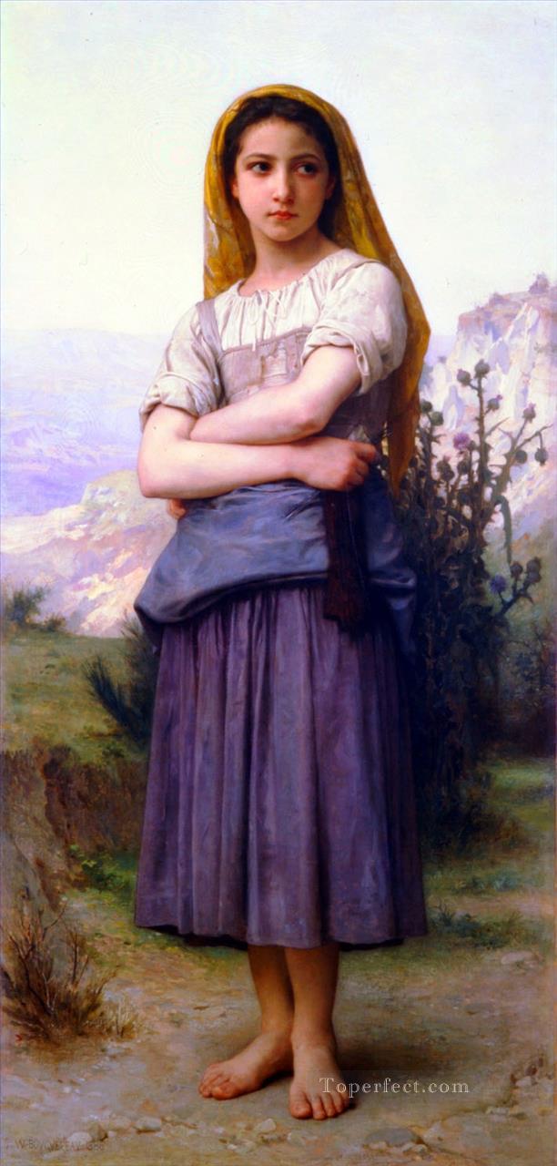 Bergere 1886 Realismo William Adolphe Bouguereau Pintura al óleo